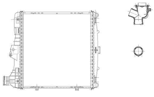 Porsche Radiator 99710613102 - Behr 376730581